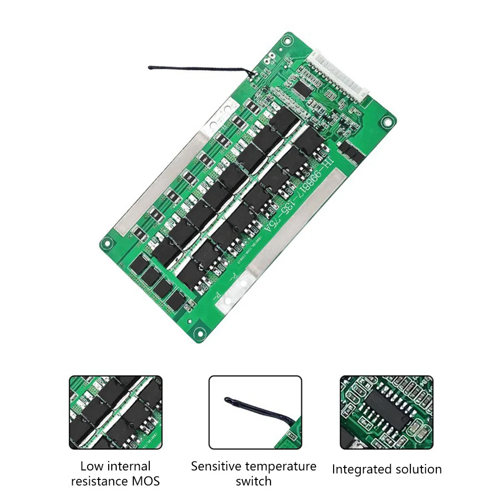 13S BMS 48V 30A/40A/50A/60A/70A Lithium Battery Charger Protection Board with Temperature Control Balance Charger Circuit Board
13S BMS 48V 30A/40A/50A/60A/70A Lithium Battery Charger Protection Board with Temperature Control Balance Charger Circuit Board
