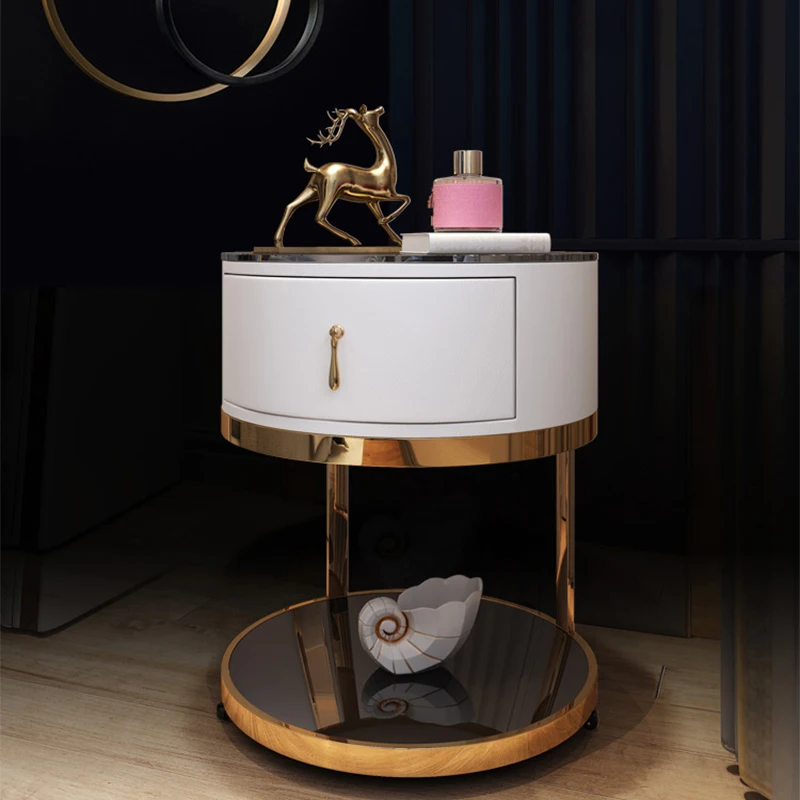 Bedside table light luxury simple modern bedside table solid wood lockers small house type HY
Bedside table light luxury simple modern bedside table solid wood lockers small house type HY