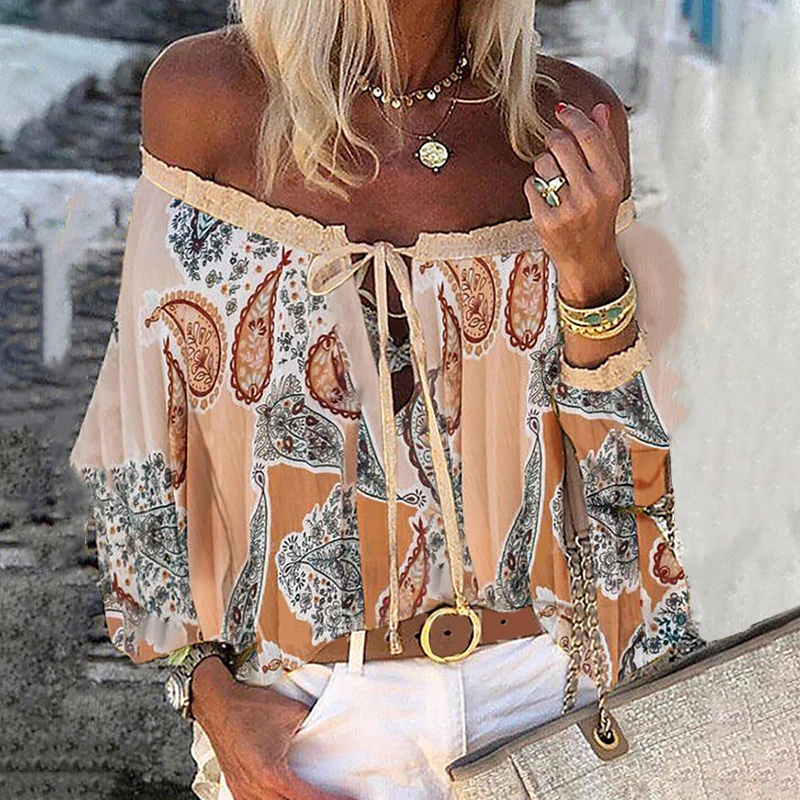 2021 Women Fashion Newspaper Print Shirt Lady Off Shoulder Long Sleeve Blouse Lace-up Casual Tops
2021 Women Fashion Newspaper Print Shirt Lady Off Shoulder Long Sleeve Blouse Lace-up Casual Tops