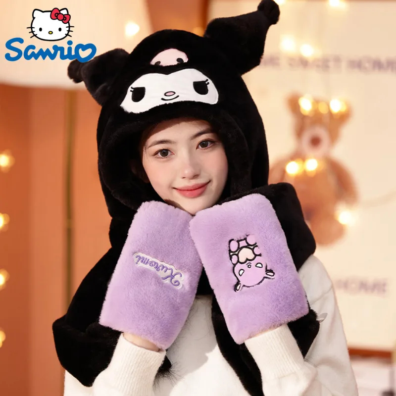 3 шт./комплект, Женская плюшевая шапка, перчатки и шарф 
3 шт./комплект, Женская плюшевая шапка, перчатки и шарф