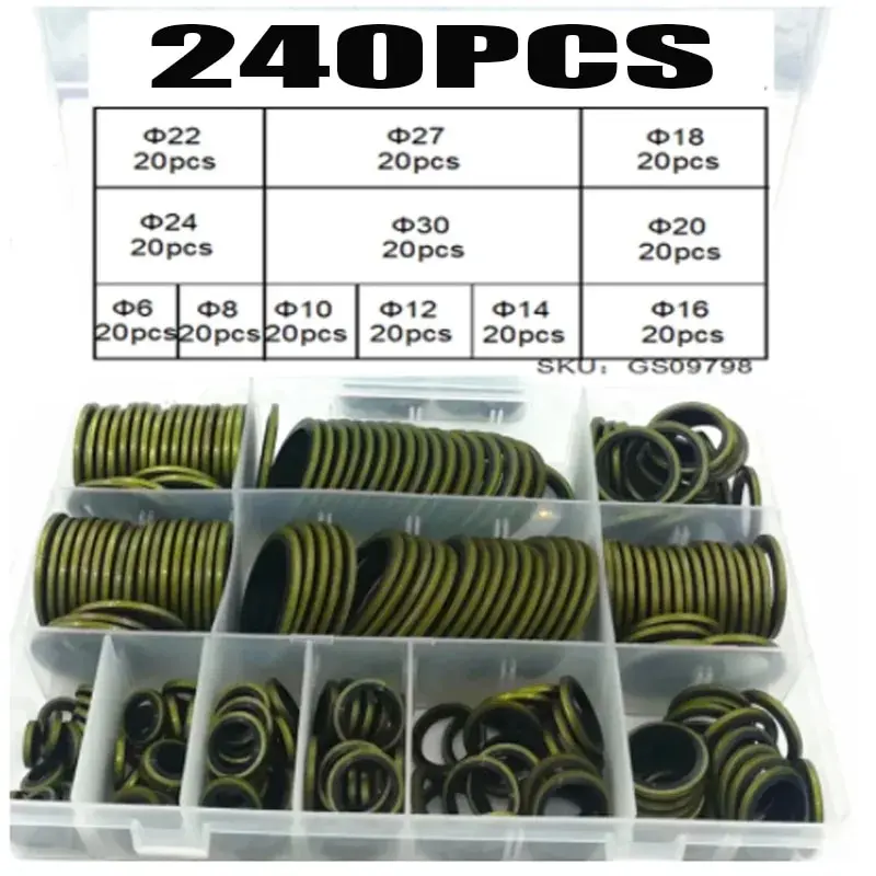 High-Quality Hydraulic Rubber Oil Pipe Bonded Washer Metal Drain Plug Gasket, Combined Sealing Ring Fit Perfectly, Unique Design
High-Quality Hydraulic Rubber Oil Pipe Bonded Washer Metal Drain Plug Gasket, Combined Sealing Ring Fit Perfectly, Unique Design