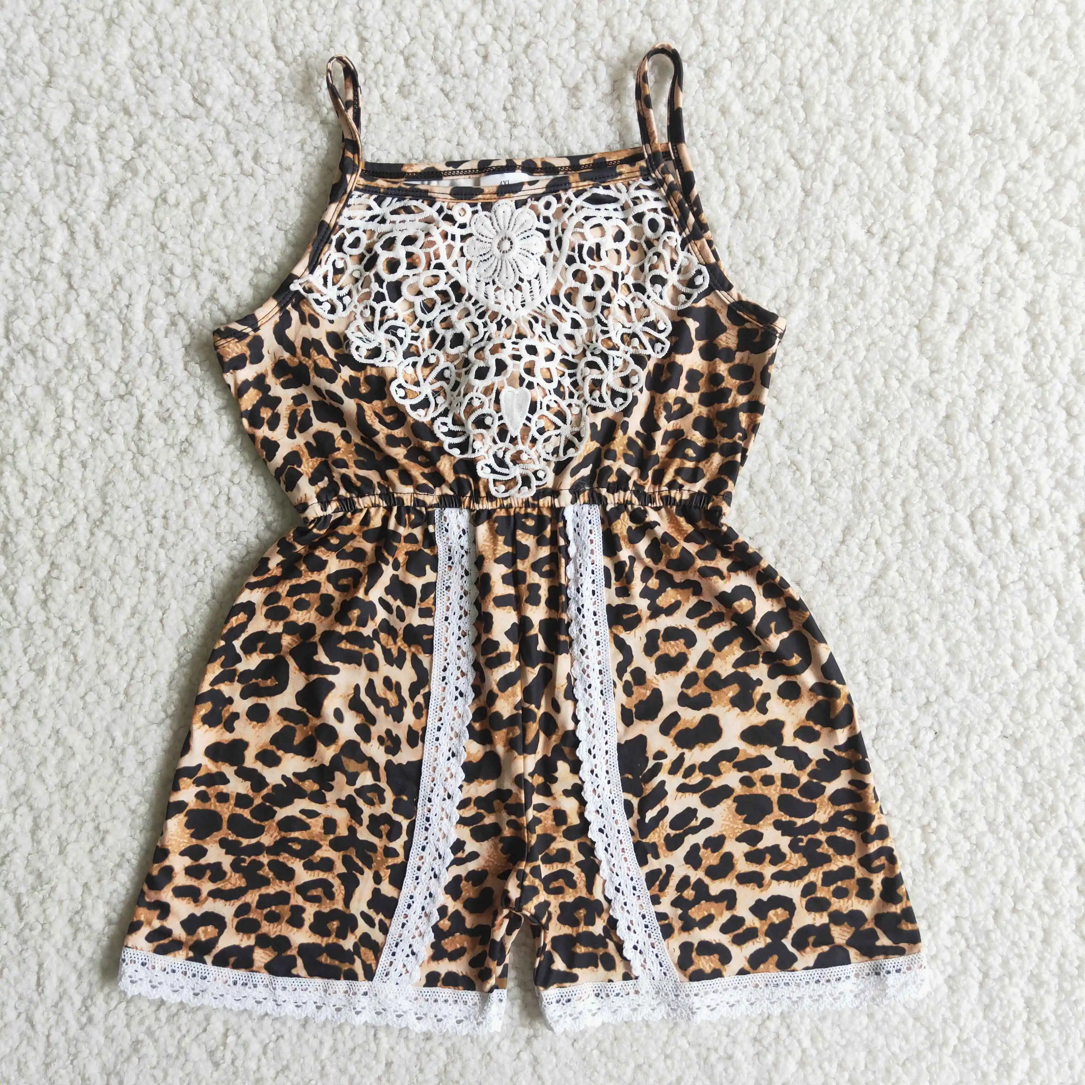 Wholesale Sling Leopard New Jumpsuit Toddler Children Fashion Tunic Lace Shorts One-piece Clothing Baby Girl Kids Ruffle Shorts
Wholesale Sling Leopard New Jumpsuit Toddler Children Fashion Tunic Lace Shorts One-piece Clothing Baby Girl Kids Ruffle Shorts