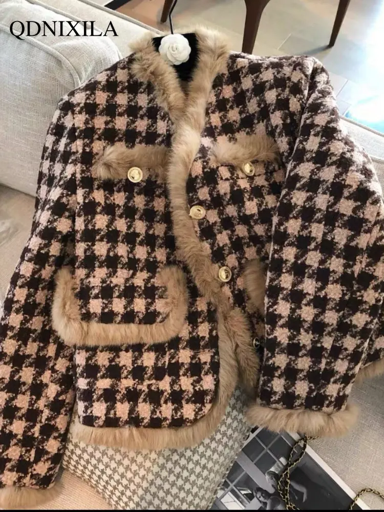 Autumn Winter Fur Coat 2022 Add Velvet Padded Temperament Small Fragrance Coat Women's Short Fashion Woolen Coat Jacket Women
Autumn Winter Fur Coat 2022 Add Velvet Padded Temperament Small Fragrance Coat Women's Short Fashion Woolen Coat Jacket Women