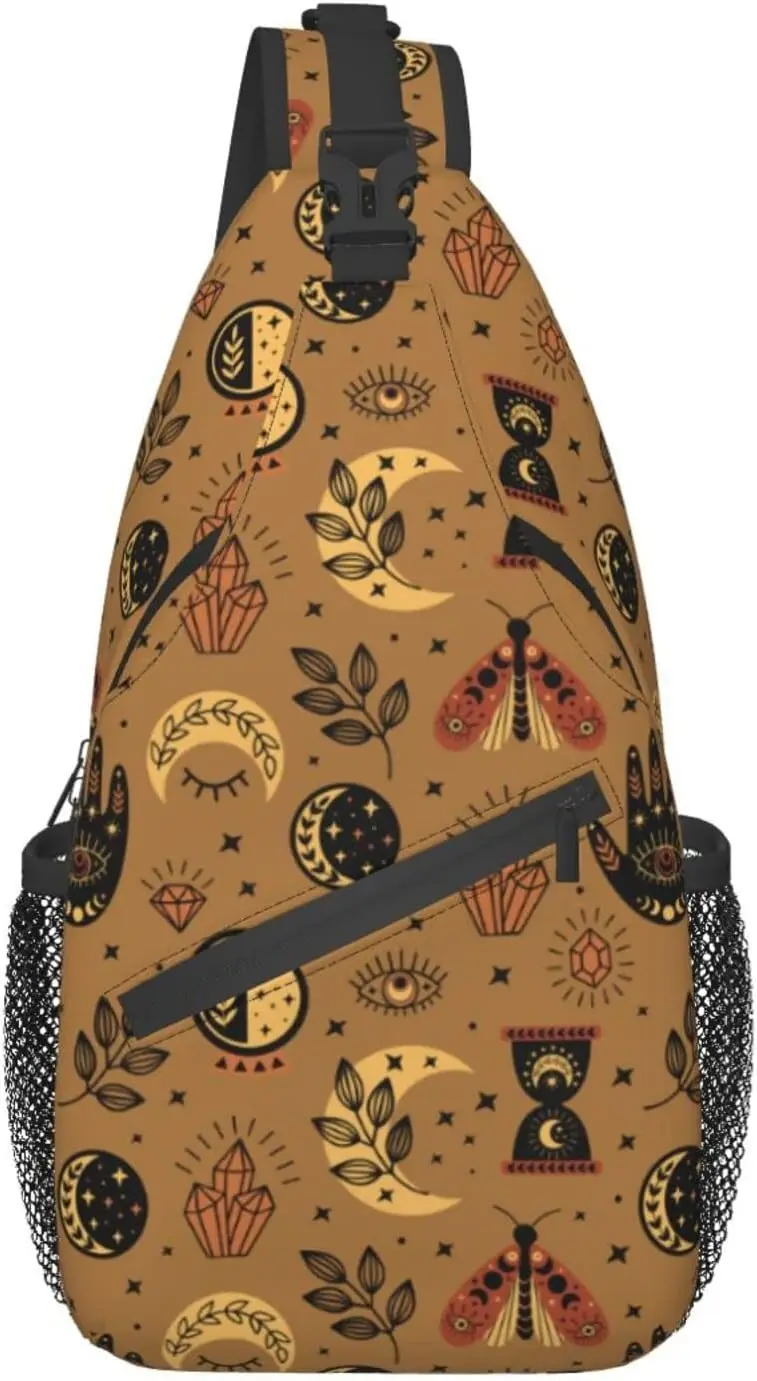 Sling Bag Tarot Boho Moon Butterfly Magic Hiking Daypack Crossbody Shoulder Backpack Travel Chest Pack for Men Women One Size
Sling Bag Tarot Boho Moon Butterfly Magic Hiking Daypack Crossbody Shoulder Backpack Travel Chest Pack for Men Women One Size