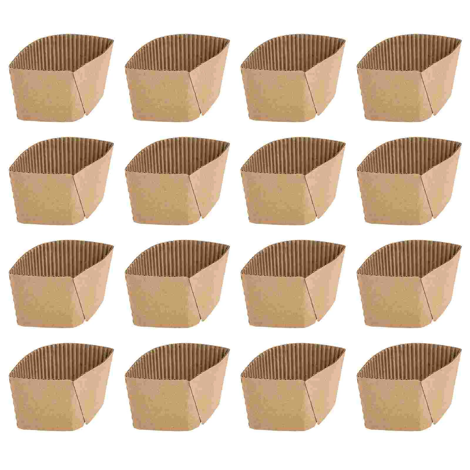 50 Pcs Paper Coffee Cups Sleeves Hot Outdoor Jacket Corrugated Covers Drinks Mug Cupware Holder
50 Pcs Paper Coffee Cups Sleeves Hot Outdoor Jacket Corrugated Covers Drinks Mug Cupware Holder