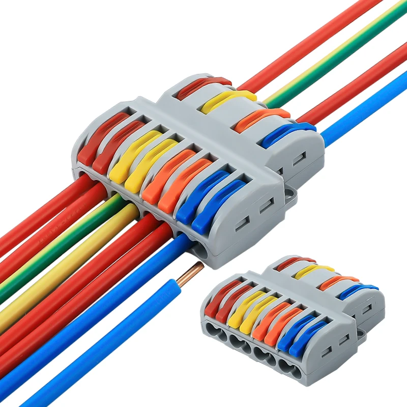 5/10pcs/Lot SPL-82/62 42 Mini Fast Wire Connector Universal Wiring Cable Connector Push-in Conductor Terminal Block 2 in 8 Out
5/10pcs/Lot SPL-82/62 42 Mini Fast Wire Connector Universal Wiring Cable Connector Push-in Conductor Terminal Block 2 in 8 Out
