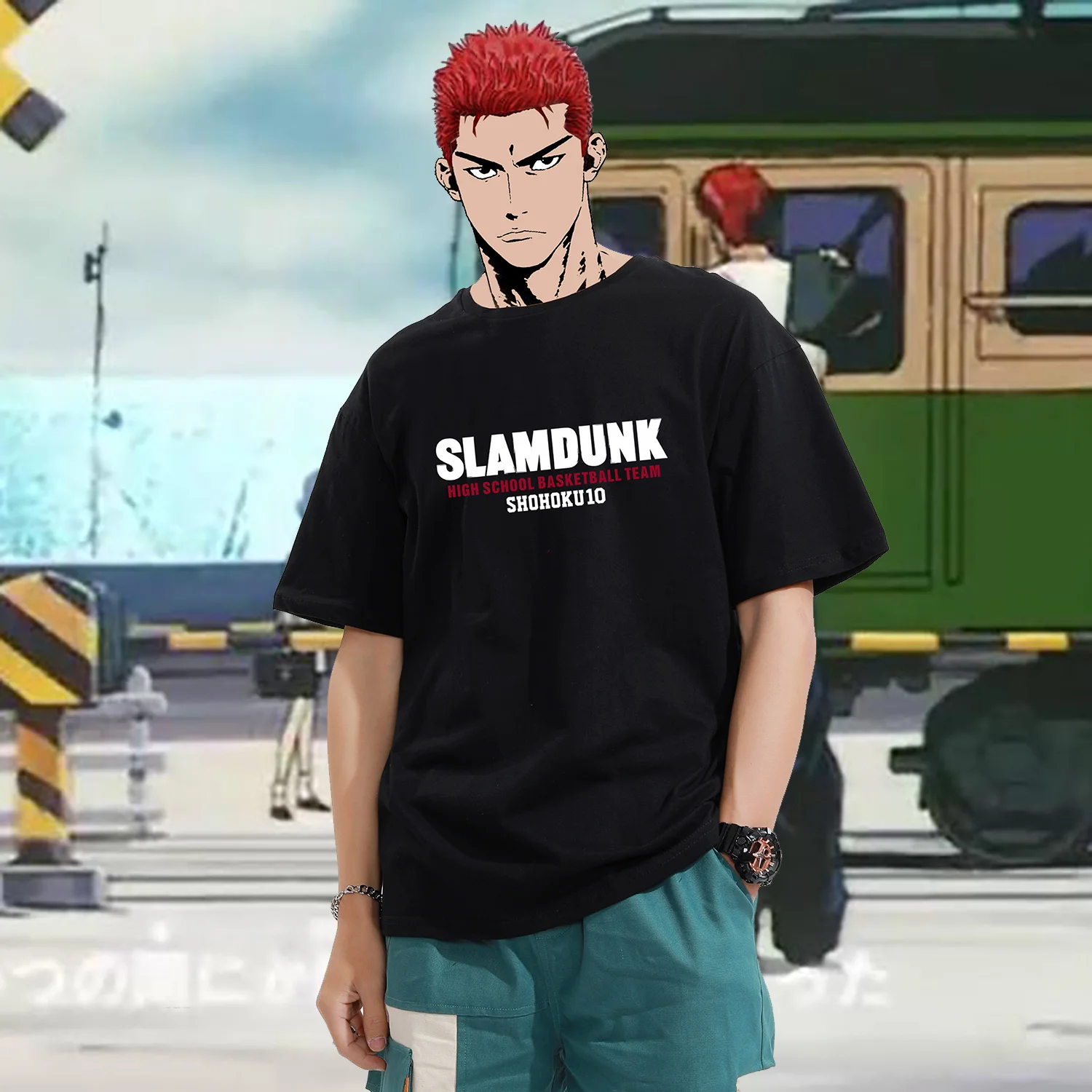 Slam Dunk Men Sport T-Shirt Sakuragi Hanamichi Kaede Rukawa Tee Oversized Japanese Manga Unisex Short Sleeve Anime Summer Cotton
Slam Dunk Men Sport T-Shirt Sakuragi Hanamichi Kaede Rukawa Tee Oversized Japanese Manga Unisex Short Sleeve Anime Summer Cotton