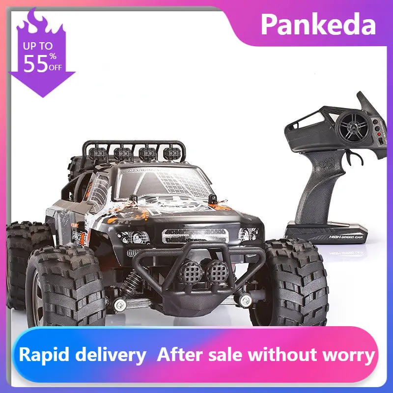 

ZWN 1:18 15KM/H or 20KM/H 4WD RC Car with LED Remote Control Cars High Speed Drift Monster Truck for Kids Vs Toys monster truck