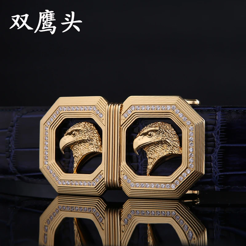 Fashion and leisure stfenvilict men's belt Double Eagle head steel buckle diamond inlaid boutique high-grade cow belt
Fashion and leisure stfenvilict men's belt Double Eagle head steel buckle diamond inlaid boutique high-grade cow belt