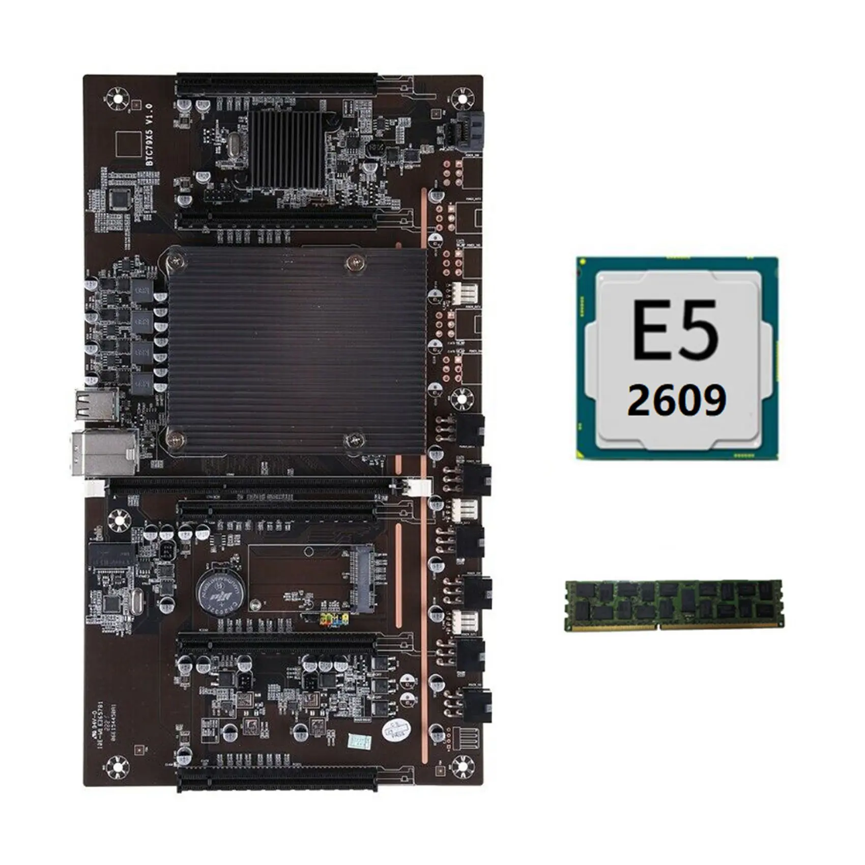 X79 H61 BTC Mining Motherboard with E5 2609 CPU+RECC 4G DDR3 Memory LGA 2011 DDR3 Support 3060 3070 3080 Graphics Card
X79 H61 BTC Mining Motherboard with E5 2609 CPU+RECC 4G DDR3 Memory LGA 2011 DDR3 Support 3060 3070 3080 Graphics Card
