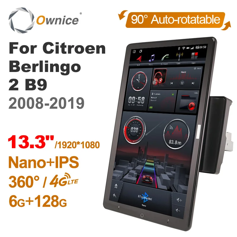 13.3 Inch Ownice 1Din Android 10.0 Car Radio 360 Panorama for Citroen Berlingo 2 B9 2008-2019 Auto Audio SPDIF 4G LTE NO DVD
13.3 Inch Ownice 1Din Android 10.0 Car Radio 360 Panorama for Citroen Berlingo 2 B9 2008-2019 Auto Audio SPDIF 4G LTE NO DVD