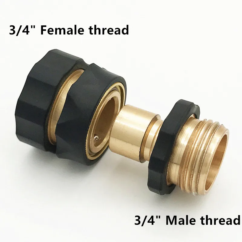Garden Hose Quick Connector 3/4" Male Female Thread Connect Fittings Set Household Irrigation Drain Adapter Tool
Garden Hose Quick Connector 3/4" Male Female Thread Connect Fittings Set Household Irrigation Drain Adapter Tool