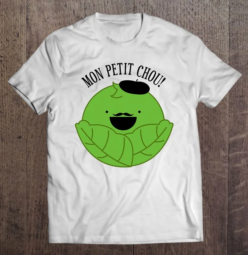 Футболка с рисунком французской капусты, одежда для мужчин и женщин
Футболка с рисунком французской капусты, одежда для мужчин и женщин