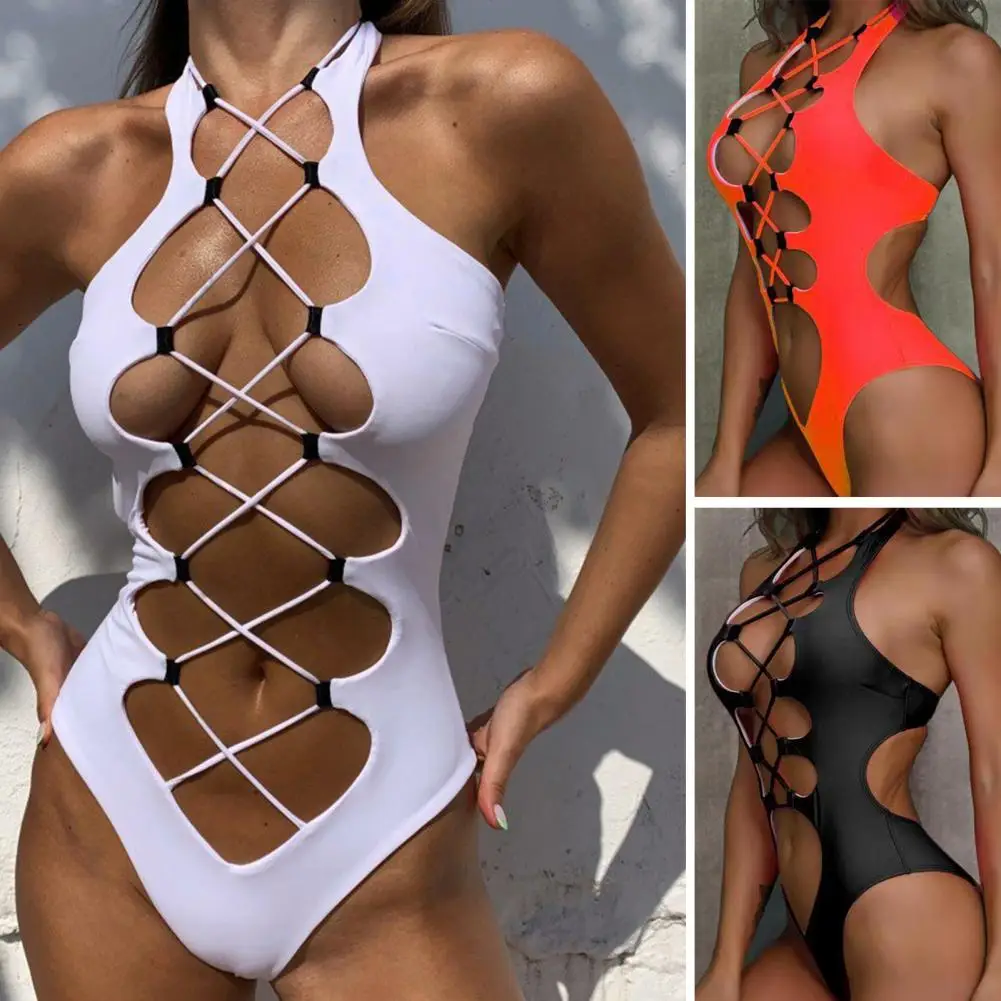 Купальник с перекрестными лямками, модное облегающее бикини из полиэстера с высокой горловиной для плавания
Купальник с перекрестными лямками, модное облегающее бикини из полиэстера с высокой горловиной для плавания