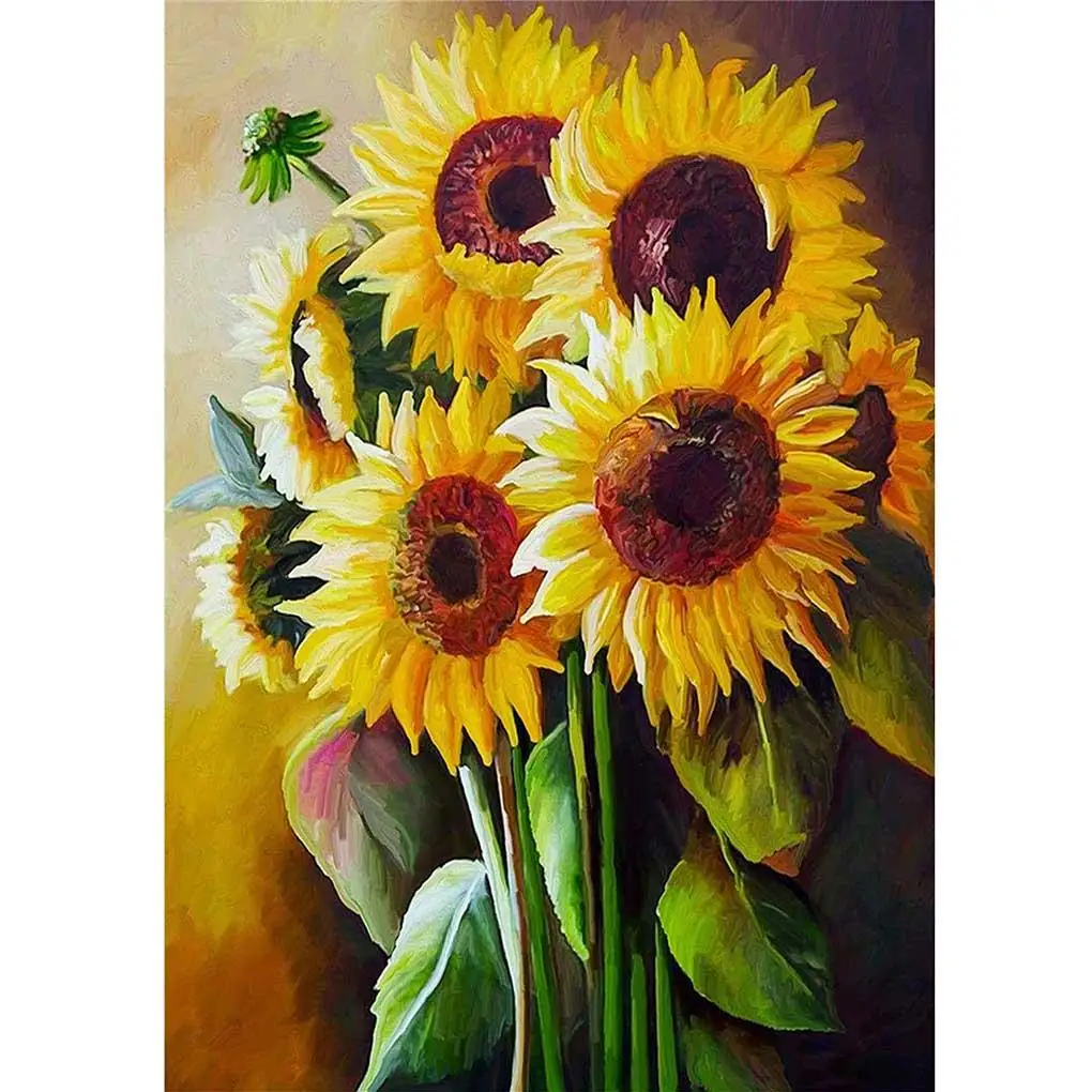 DIY Diamond Cross-stitch 5D Sunflower Crystal Embroidery Bedroom Wall Diamond Embroidery Decoration
DIY Diamond Cross-stitch 5D Sunflower Crystal Embroidery Bedroom Wall Diamond Embroidery Decoration