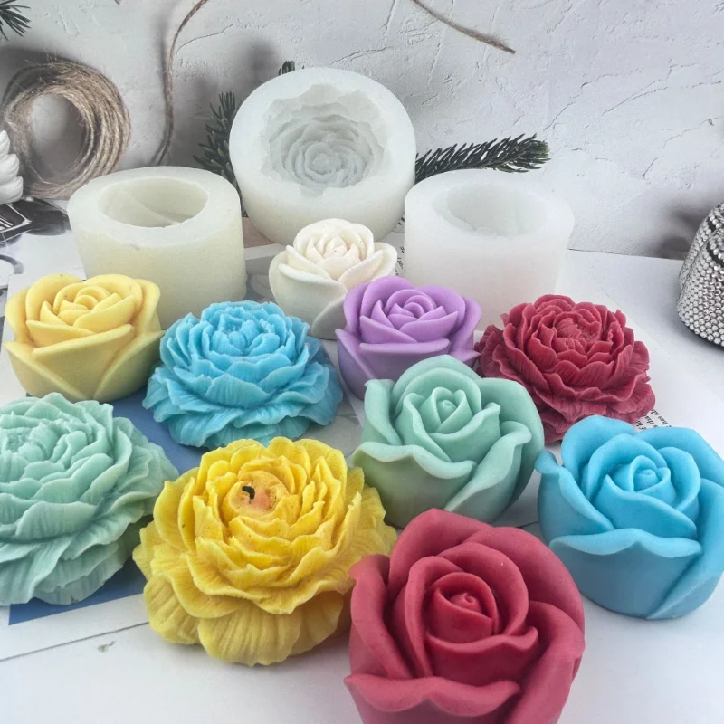 3D Flower Series Silicone Candle Mold Home Handmade Rose/Peony Scented Candle Making Supplies Diy Chocolate Cake Baking Tools
3D Flower Series Silicone Candle Mold Home Handmade Rose/Peony Scented Candle Making Supplies Diy Chocolate Cake Baking Tools