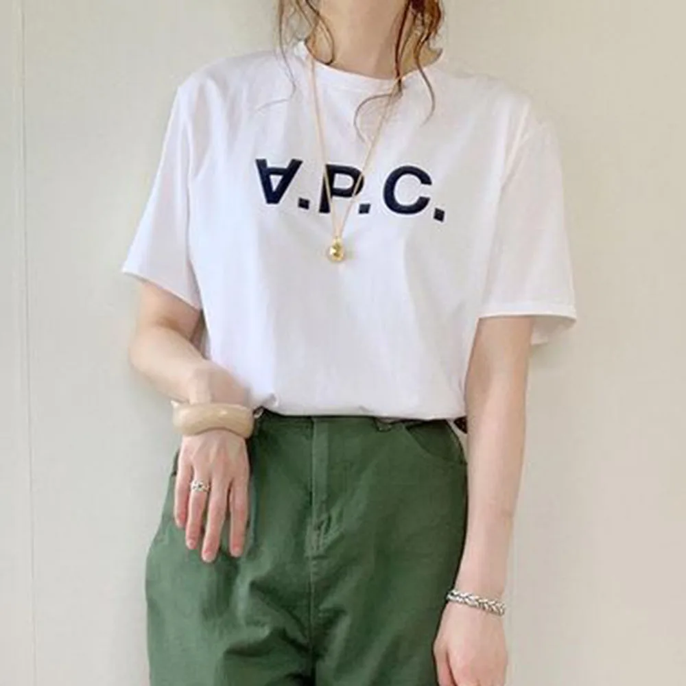Letter Print Casual Summer Women's T-Shirt White Fashion Simple Preppy Style Girl Tees Sports Streetwear All-match Loose Tops OL 
Letter Print Casual Summer Women's T-Shirt White Fashion Simple Preppy Style Girl Tees Sports Streetwear All-match Loose Tops OL