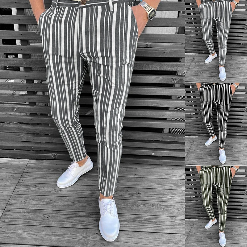 Men Spring Autumn Fashion Business Casual Striped Pants Classic Style Slim Elastic Straight Cotton Trousers Male Formal Clothing
Men Spring Autumn Fashion Business Casual Striped Pants Classic Style Slim Elastic Straight Cotton Trousers Male Formal Clothing