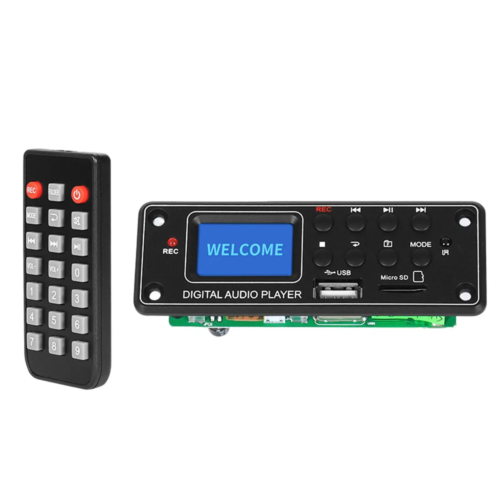 MP3 Player Decoder Module Digital Audio Player FM AUX Decoder Board USB BT Music Player Module 12V Bluetooth MP3 Decoding Board
MP3 Player Decoder Module Digital Audio Player FM AUX Decoder Board USB BT Music Player Module 12V Bluetooth MP3 Decoding Board