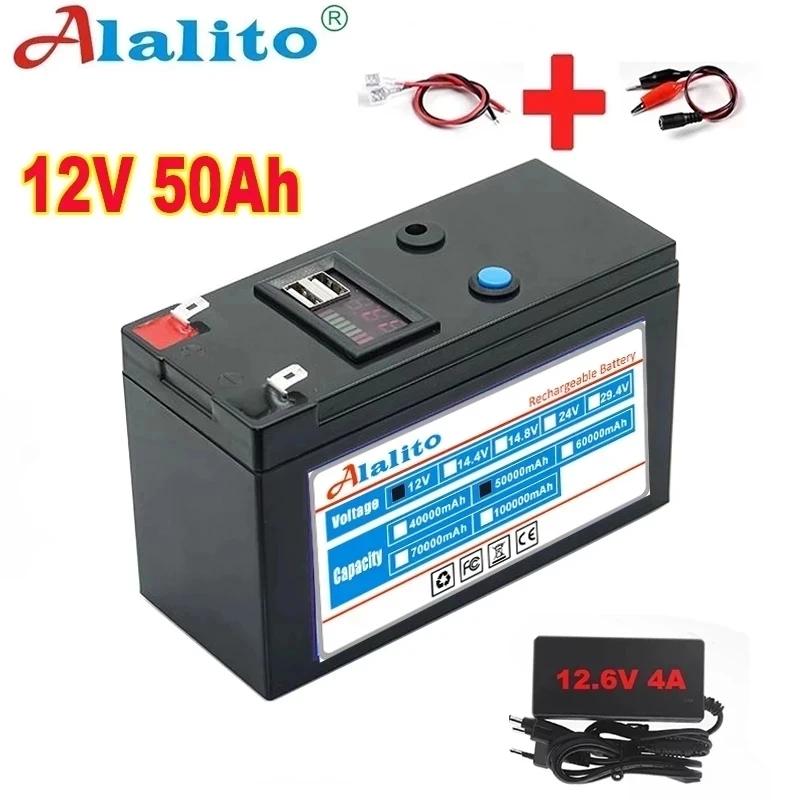 Новый USB дисплей питания 12 В 50 Ач 18650 литиевый аккумулятор подходит для солнечной энергии и аккумулятора электромобиля + 12,6 в зарядки
Новый USB дисплей питания 12 В 50 Ач 18650 литиевый аккумулятор подходит для солнечной энергии и аккумулятора электромобиля + 12,6 в зарядки