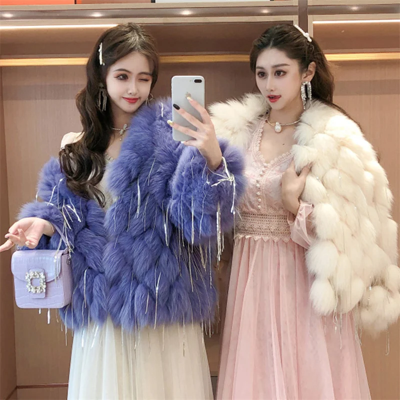 Fashion Winter Jacket Women's Warm Fur Coat Women's Coat Natural Fox Fur Coat Real Fox Fur Jacket Fur Coat Thick Sweater Jacket
Fashion Winter Jacket Women's Warm Fur Coat Women's Coat Natural Fox Fur Coat Real Fox Fur Jacket Fur Coat Thick Sweater Jacket