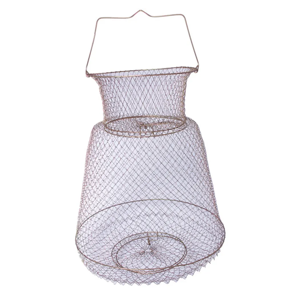 Lobster Mesh Fishing Net Prawn Crab Cage Folding Trap Net Foldable Metal Wire Fish Shrimp Basket
Lobster Mesh Fishing Net Prawn Crab Cage Folding Trap Net Foldable Metal Wire Fish Shrimp Basket