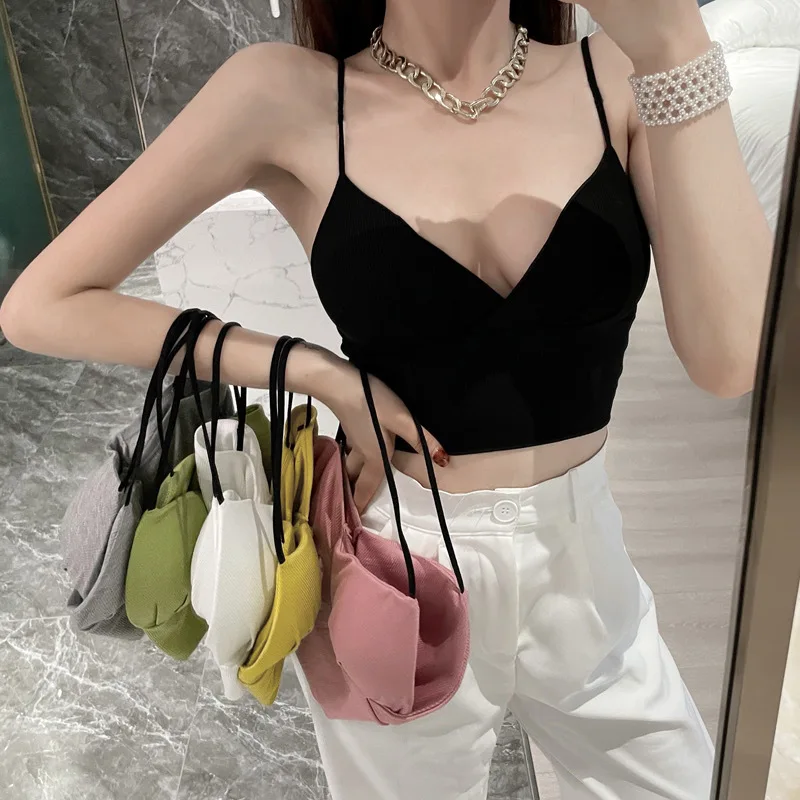 Women's Cotton Underwear Tube Tops Sexy Solid Color Top Fashion Sports Comfort Tank Up Women's Sling V-Neck Short Top Lingerie
Women's Cotton Underwear Tube Tops Sexy Solid Color Top Fashion Sports Comfort Tank Up Women's Sling V-Neck Short Top Lingerie