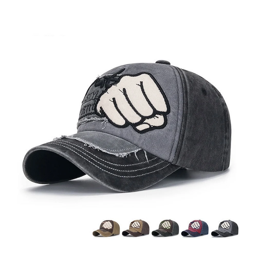 Spring And Autumn Men Baseball Caps Cartoon Fist Pattern Design Cotton Embroidery 55-60cm Adjustable Street Boy Hats BQ0460
Spring And Autumn Men Baseball Caps Cartoon Fist Pattern Design Cotton Embroidery 55-60cm Adjustable Street Boy Hats BQ0460