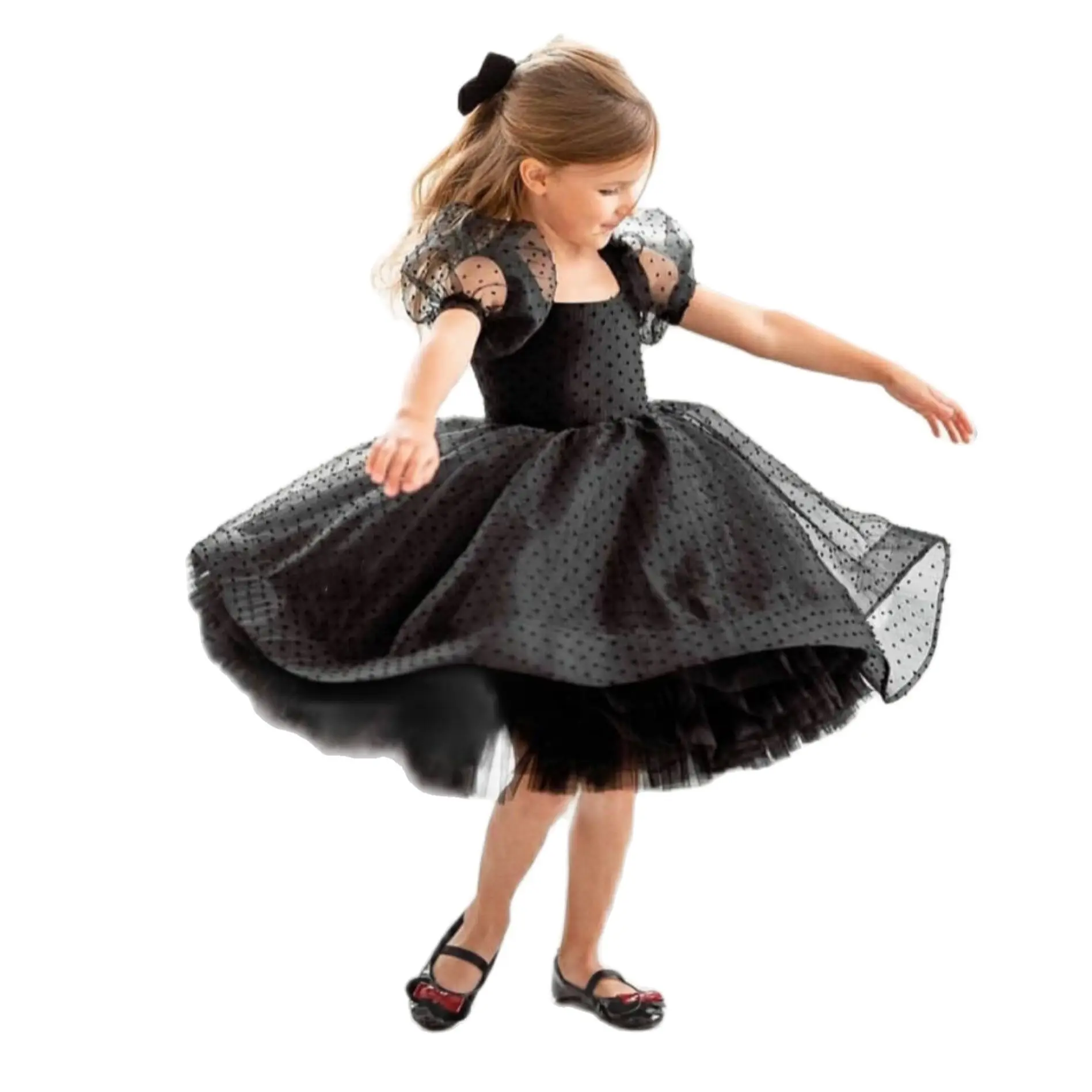 2-8y Puffy Christening Dress For Baby Girl Tulle Black Dots Spanish Baby Dresses Elegant Ball Gown Bridesmaid Dresses For Girls
2-8y Puffy Christening Dress For Baby Girl Tulle Black Dots Spanish Baby Dresses Elegant Ball Gown Bridesmaid Dresses For Girls
