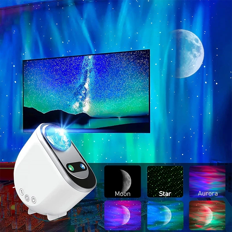 NEW Galaxy Star Projector Northern Light Aurora Projectors Starry Sky Moon Lamp Decoration Bedroom Home Room Luminaires Gift
NEW Galaxy Star Projector Northern Light Aurora Projectors Starry Sky Moon Lamp Decoration Bedroom Home Room Luminaires Gift