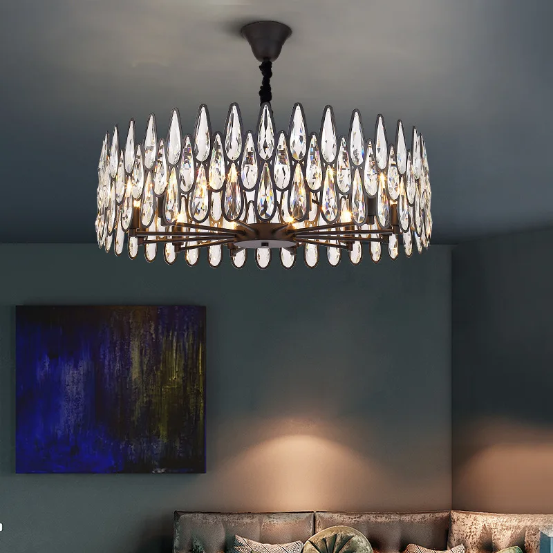 Pendant Lamp Led Art Chandelier Light Post Modern Luxury Golden Crystal Fixtures Living Room Ceiling Decoration Interior
Pendant Lamp Led Art Chandelier Light Post Modern Luxury Golden Crystal Fixtures Living Room Ceiling Decoration Interior