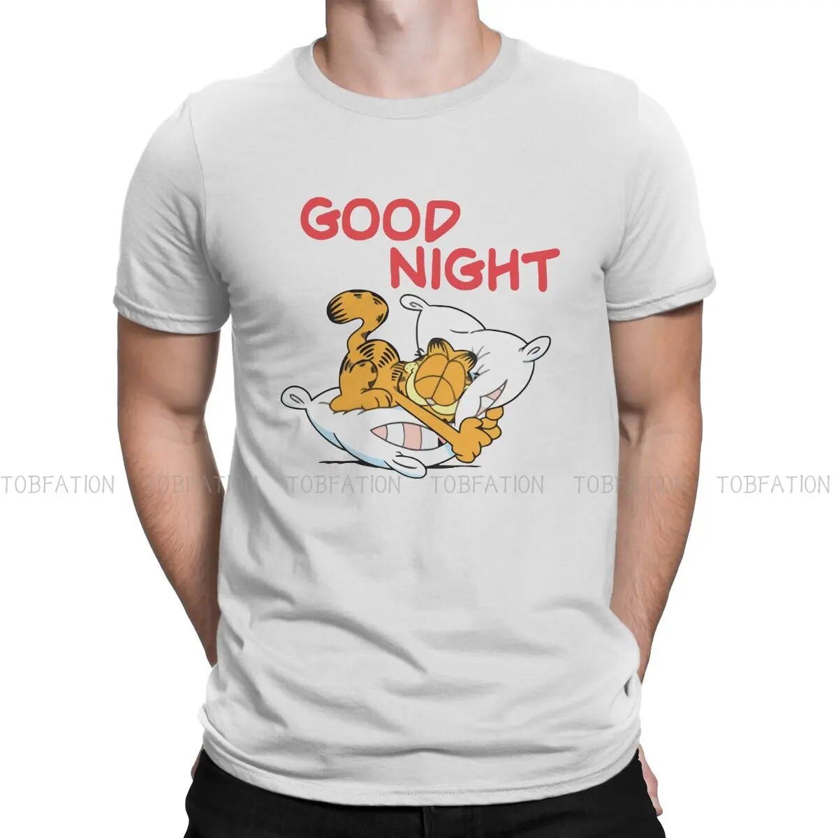 GarfieldCat, футболка хорошей ночи, графические мужские топы, винтажная Готическая летняя одежда, 100% хлопковая футболка
GarfieldCat, футболка хорошей ночи, графические мужские топы, винтажная Готическая летняя одежда, 100% хлопковая футболка