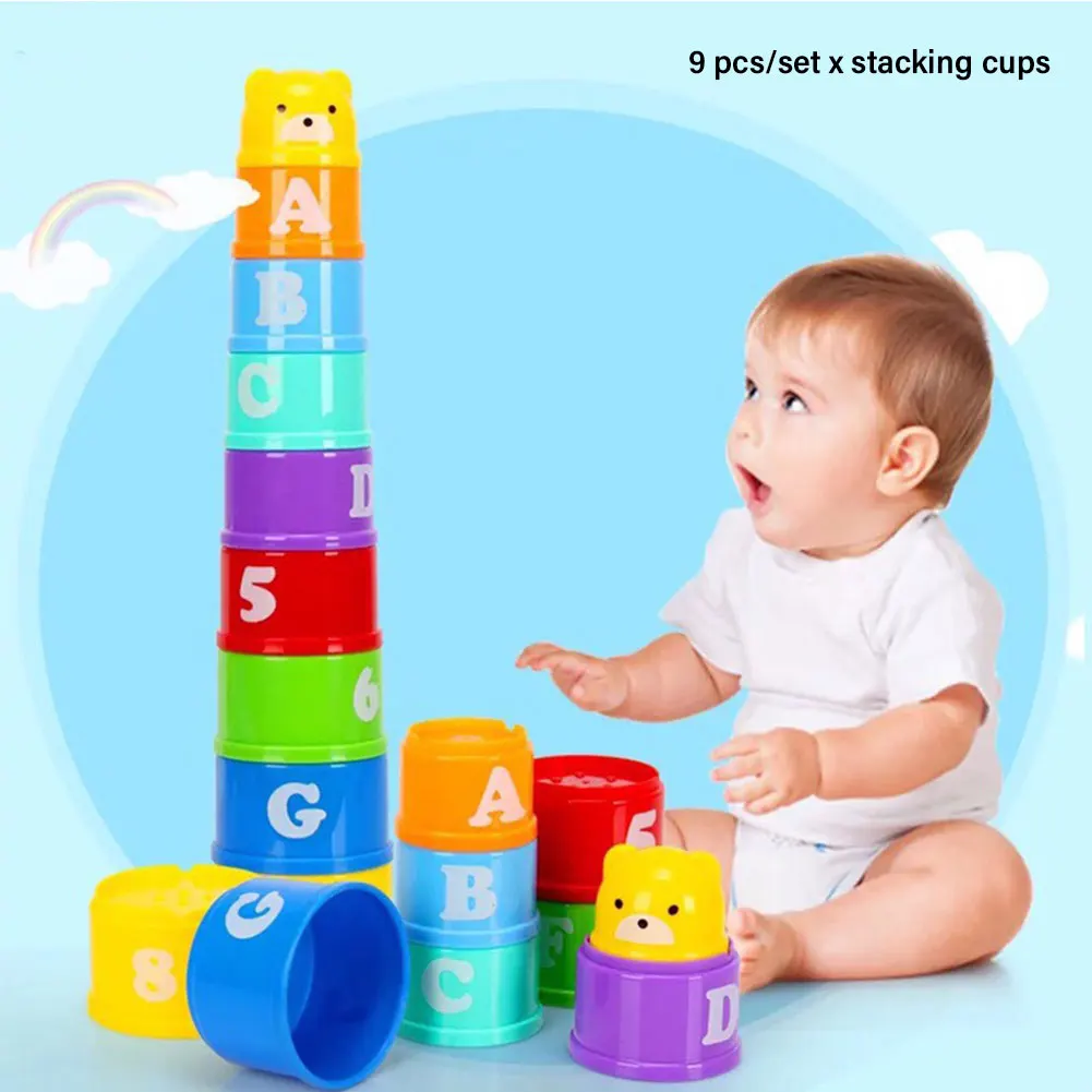 9pcs Fun Educational Infant Nesting Sorting Figure Letter Gift Counting Baby Stacking Cup Beach Indoor Outdoor Toys Toddler Bath
9pcs Fun Educational Infant Nesting Sorting Figure Letter Gift Counting Baby Stacking Cup Beach Indoor Outdoor Toys Toddler Bath