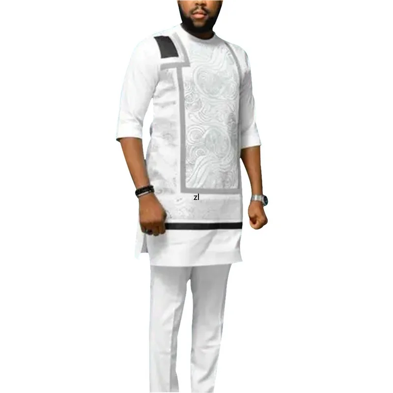 2 Piece Suit African Dashiki Outfit Mens Stripe Print Tops Pants Hippie Men Fashion Muslim Sets Thobe 2022 European Clothing
2 Piece Suit African Dashiki Outfit Mens Stripe Print Tops Pants Hippie Men Fashion Muslim Sets Thobe 2022 European Clothing