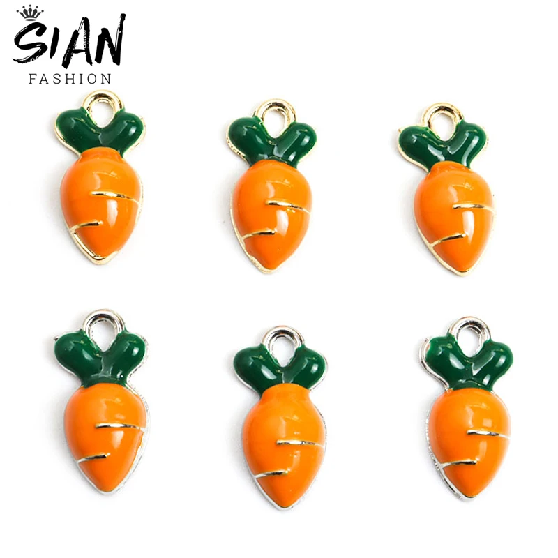 10pcs/Lot Enamel Carrots Small Charms for Cute Necklace Keychain Earrings DIY Jewelry Making Handmade Findings Accessories Craft
10pcs/Lot Enamel Carrots Small Charms for Cute Necklace Keychain Earrings DIY Jewelry Making Handmade Findings Accessories Craft