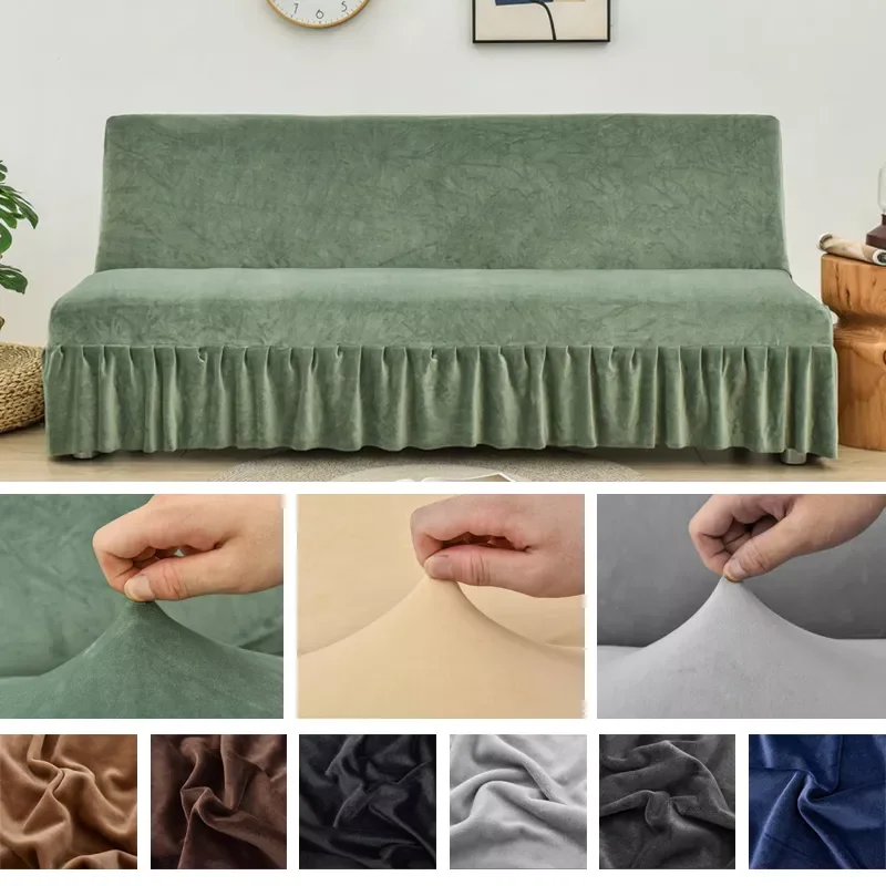 Solid Color Velvet Sofa Bed Cover Folding Stretch Couch Covers Living Room All-inclusive Sofa Cushion Cover Without Armrests
Solid Color Velvet Sofa Bed Cover Folding Stretch Couch Covers Living Room All-inclusive Sofa Cushion Cover Without Armrests