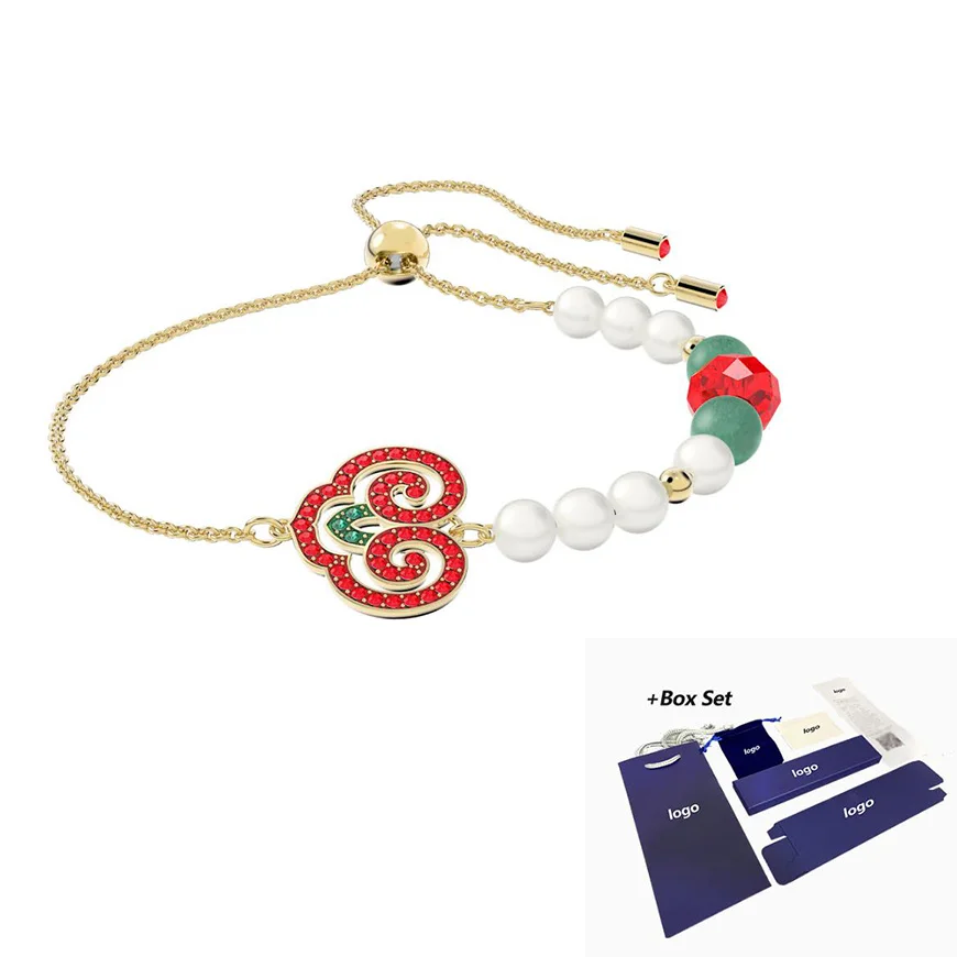 Hot Sales SWA New GRATIA Red Pattern Gold Lucky Bracelet White Pearls Luxury Vintage Temperament Female Jewelry Romantic Gift
Hot Sales SWA New GRATIA Red Pattern Gold Lucky Bracelet White Pearls Luxury Vintage Temperament Female Jewelry Romantic Gift