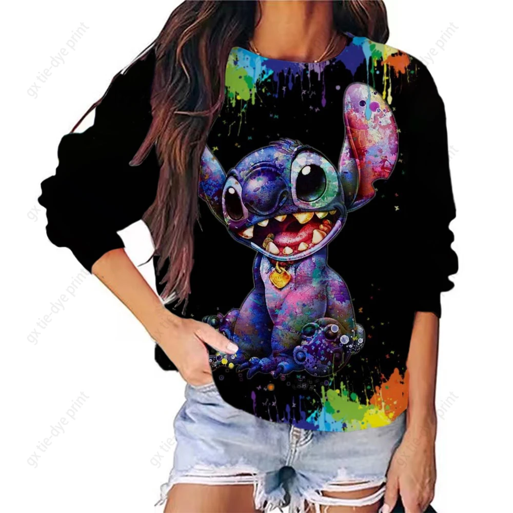 Women Sweatshirt Disney Stitch Print O-neck Long Sleeve Vintage Pullovers Female Girls Casual Autumn Winter Woman Clothes
Women Sweatshirt Disney Stitch Print O-neck Long Sleeve Vintage Pullovers Female Girls Casual Autumn Winter Woman Clothes