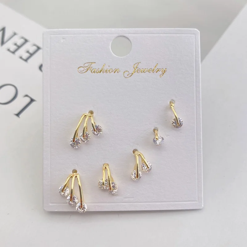 Vanifin Simple 3 Pair Combinatio Fashion Earrings Set For Women Zircon Cherry Accessory Everyday Party Best Gift
Vanifin Simple 3 Pair Combinatio Fashion Earrings Set For Women Zircon Cherry Accessory Everyday Party Best Gift