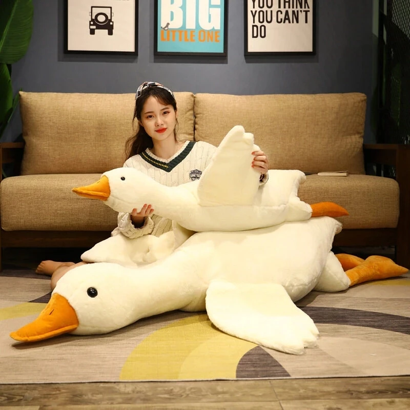 50-160CM Huge Duck Plush Toys Cute Big Goose Sleeping Pillow Cute Giant Duck Sofa Cushion Soft Stuffed Animal Doll Gift for Kids
50-160CM Huge Duck Plush Toys Cute Big Goose Sleeping Pillow Cute Giant Duck Sofa Cushion Soft Stuffed Animal Doll Gift for Kids