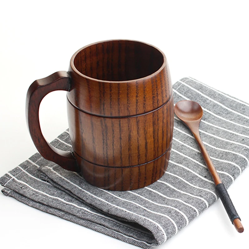 Natural Handmade Wood Beer Cup Solid Wooden Coffee Tea Mug Household Office Drinkware
Natural Handmade Wood Beer Cup Solid Wooden Coffee Tea Mug Household Office Drinkware