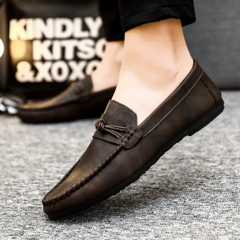 Men's Flats Leather Shoes Men's Casual Breathable Leather Shoes Soft Soles Men's Large Size Loafers Zapatillas De Hombre
Men's Flats Leather Shoes Men's Casual Breathable Leather Shoes Soft Soles Men's Large Size Loafers Zapatillas De Hombre