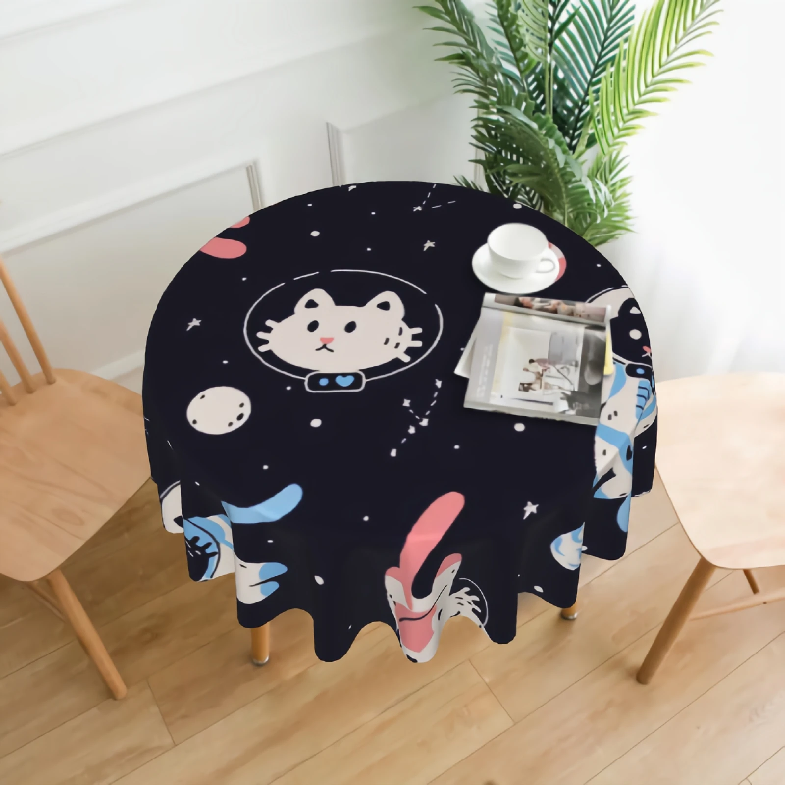 Cosmic Spaceship Planets Stars Tablecloth Washable Funny Cats Wearing Spacesuits Round Tablecloths Circular Table Cover Cloths 
Cosmic Spaceship Planets Stars Tablecloth Washable Funny Cats Wearing Spacesuits Round Tablecloths Circular Table Cover Cloths