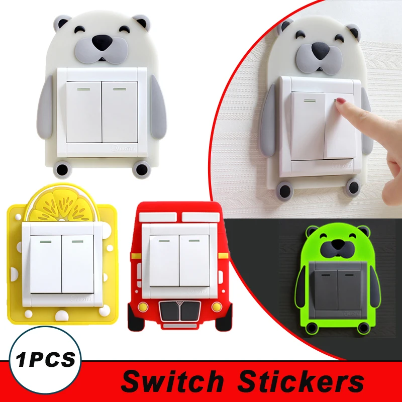 Luminous Switch Stickers Cartoon Children Silicone Switch Covers Cute Rroom Decor Night Light Kawaii Animals Switch 3D Stickers
Luminous Switch Stickers Cartoon Children Silicone Switch Covers Cute Rroom Decor Night Light Kawaii Animals Switch 3D Stickers