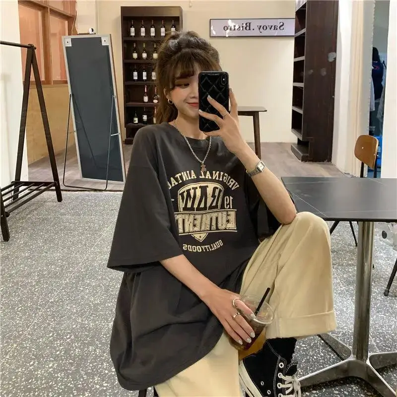 Summer New Style National Full Print Cartoon Letters Kawaii Short-Sleeved T-Shirt Female Retro Loose Harajuku Casual Oversize
Summer New Style National Full Print Cartoon Letters Kawaii Short-Sleeved T-Shirt Female Retro Loose Harajuku Casual Oversize