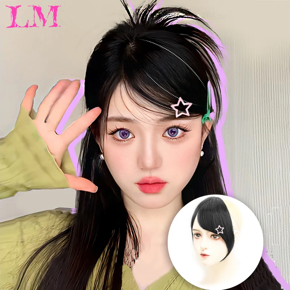 LM Synthetic Women's Hair Short Straight Blunt Bangs Natural Fake False Hair Clip In Hairpieces For Black Heat Resistant Fiber
LM Synthetic Women's Hair Short Straight Blunt Bangs Natural Fake False Hair Clip In Hairpieces For Black Heat Resistant Fiber