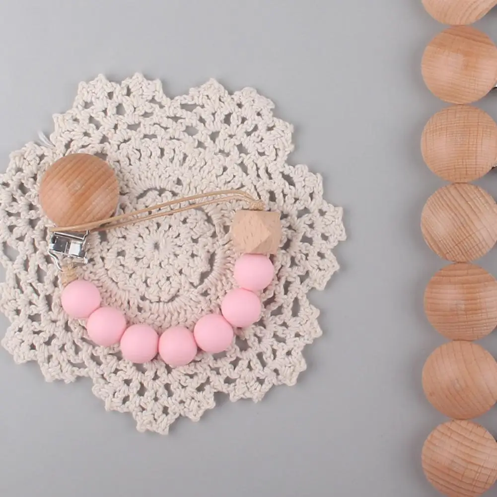 Baby Soother Chain Excellent Smooth Surface Beads Baby Teething Toy Chew Gift Baby Supplies Baby Teether Chain Pacifier Clip
Baby Soother Chain Excellent Smooth Surface Beads Baby Teething Toy Chew Gift Baby Supplies Baby Teether Chain Pacifier Clip