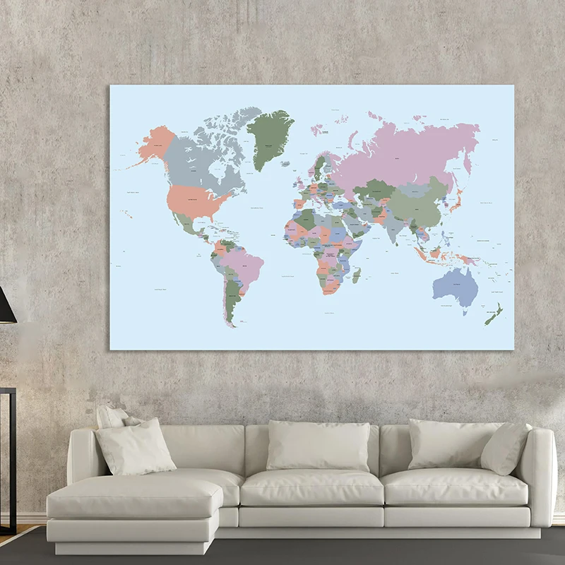 Политическая карта мира 225*150 см, большой размер, холст, фотоплакат, гостиная, домашний декор, школьные принадлежности
Политическая карта мира 225*150 см, большой размер, холст, фотоплакат, гостиная, домашний декор, школьные принадлежности