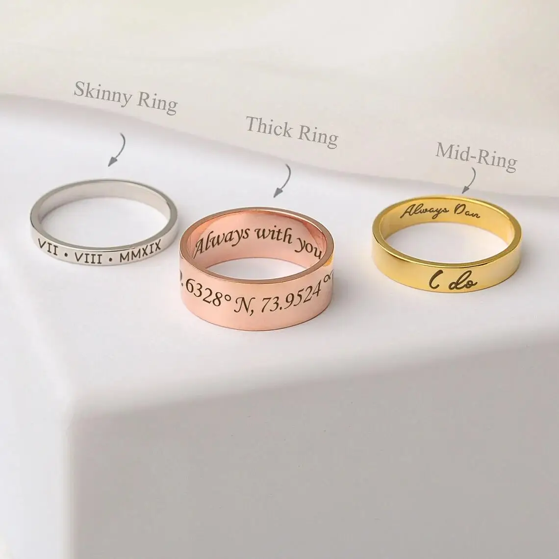Custom Word Inside Outside Engrave Ring Dainty Name Personalized Stacking Ring Unisex Promise EternityMemorial Anniversary Gifts
Custom Word Inside Outside Engrave Ring Dainty Name Personalized Stacking Ring Unisex Promise EternityMemorial Anniversary Gifts