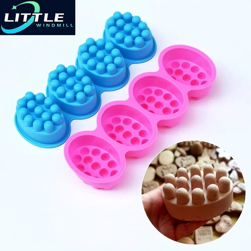 4 Compartment Silicone Soap Mold Massage Bar Making Tool with Single-hole Moulds Bath Bomb Mold Resin Mold Silicone Mold
4 Compartment Silicone Soap Mold Massage Bar Making Tool with Single-hole Moulds Bath Bomb Mold Resin Mold Silicone Mold